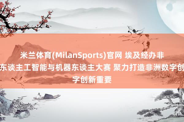 米兰体育(MilanSports)官网 埃及经办非洲后生东谈主工智能与机器东谈主大赛 聚力打造非洲数字创新重要